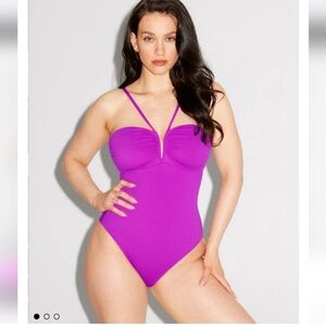 Ta3 Converty swimsuit large regular/long torso in orchid NWT